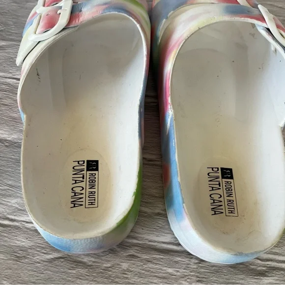 Robin Ruth Pastel Double Strap Slides - Picture 7 of 10